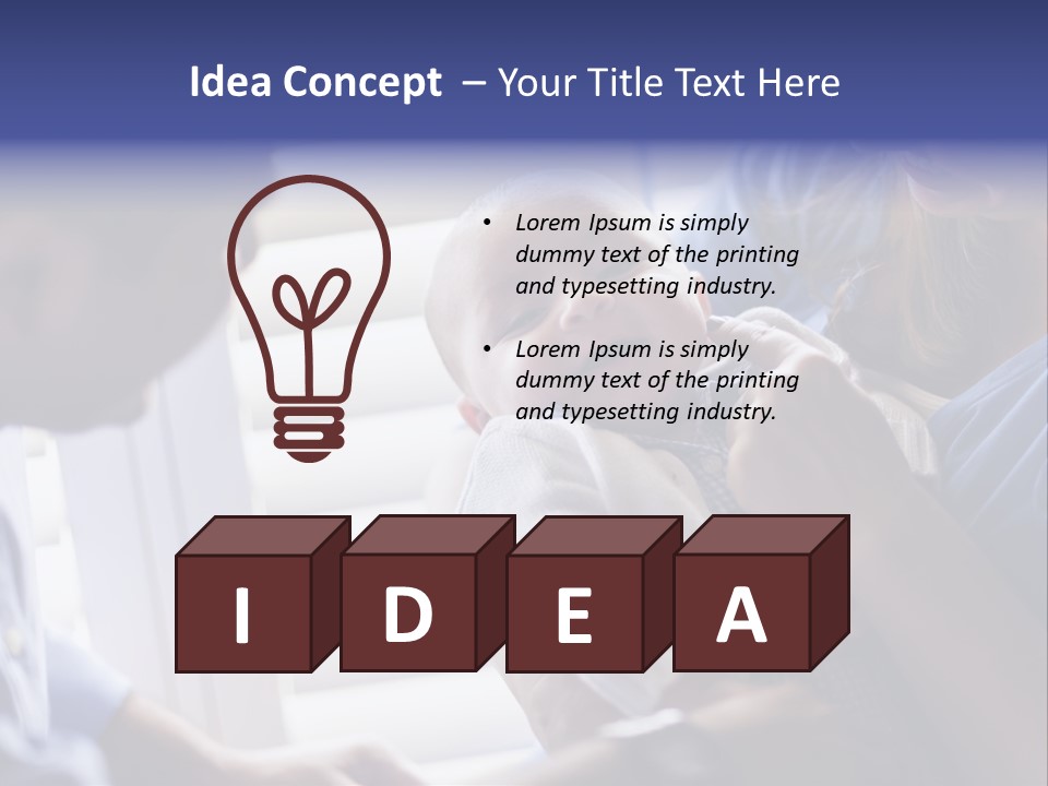 Well Being Blue Gym PowerPoint Template