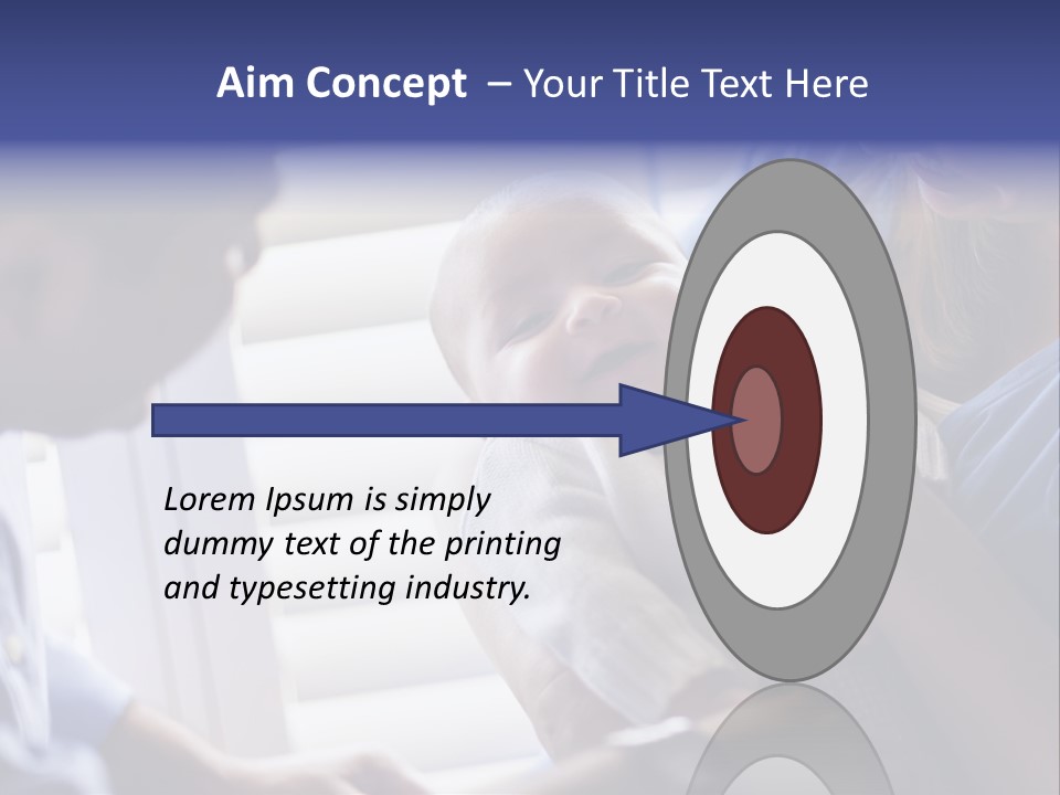 Well Being Blue Gym PowerPoint Template