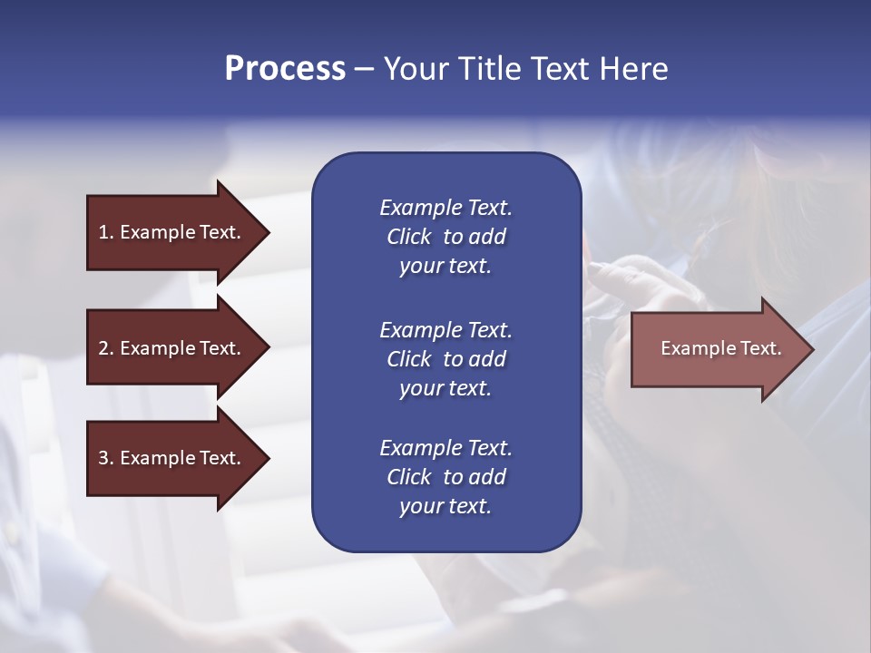 Well Being Blue Gym PowerPoint Template