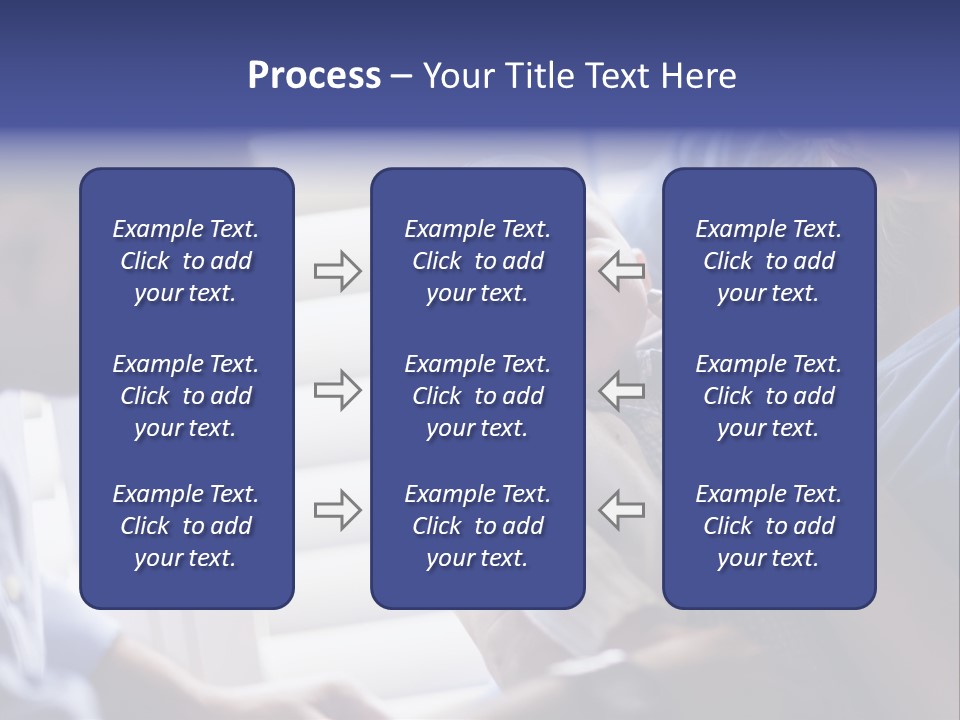Well Being Blue Gym PowerPoint Template