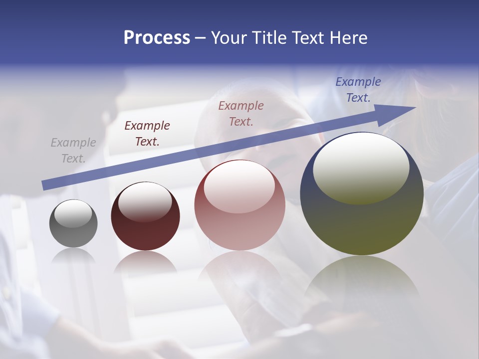 Well Being Blue Gym PowerPoint Template