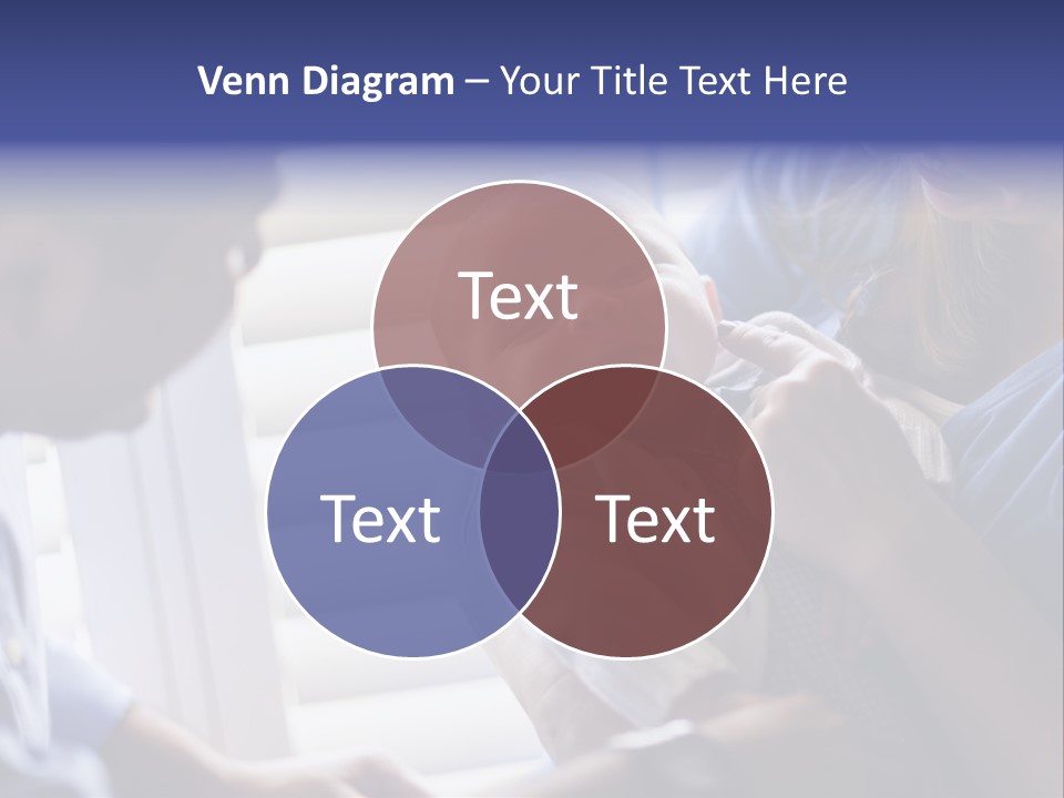 Well Being Blue Gym PowerPoint Template