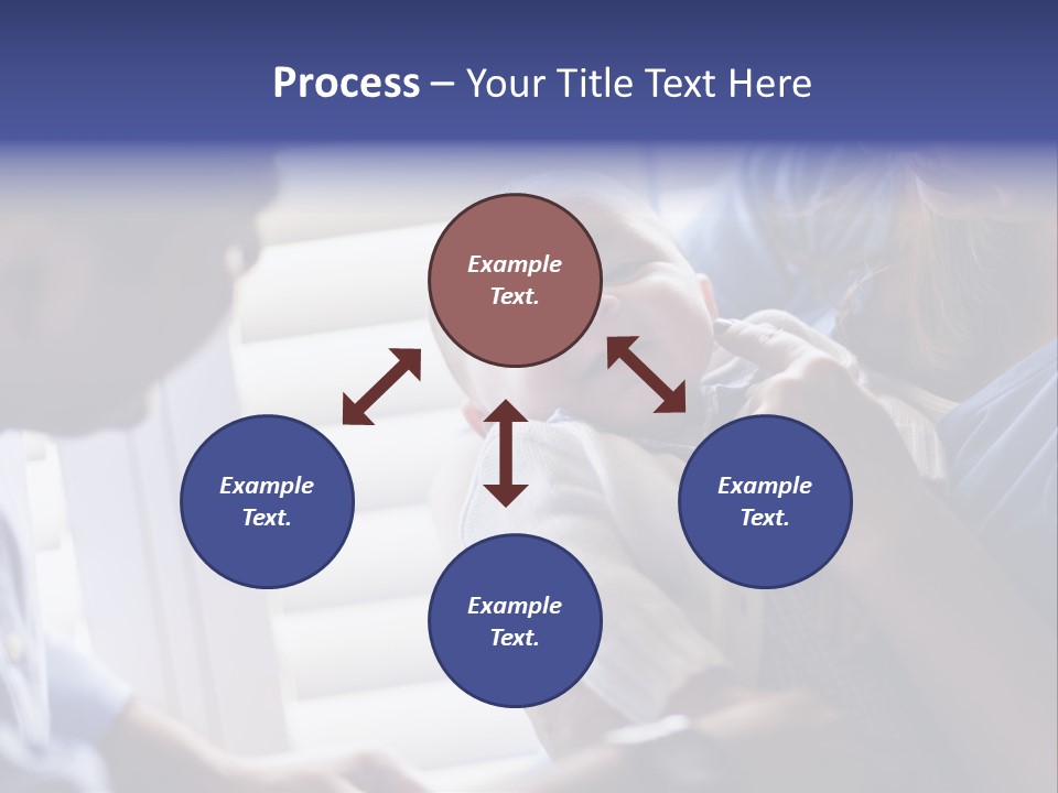 Well Being Blue Gym PowerPoint Template