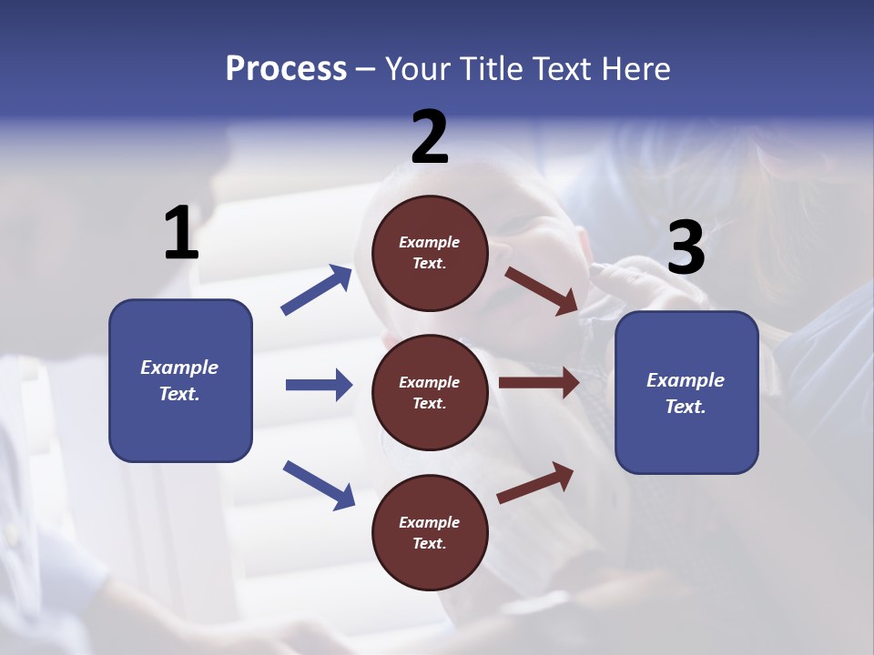 Well Being Blue Gym PowerPoint Template