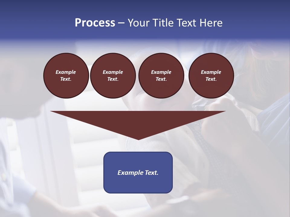 Well Being Blue Gym PowerPoint Template