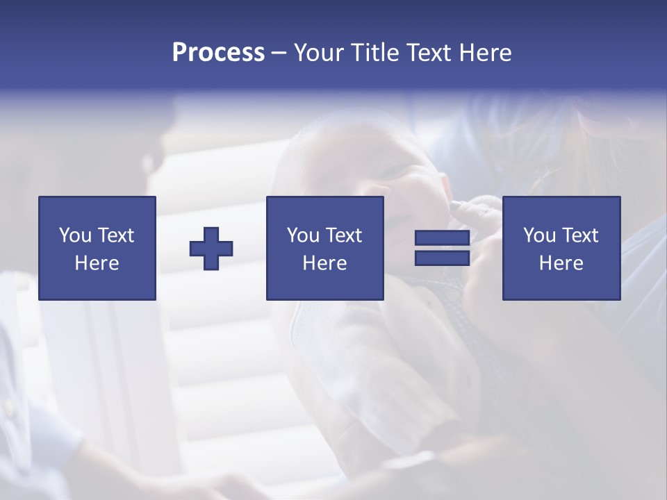 Well Being Blue Gym PowerPoint Template