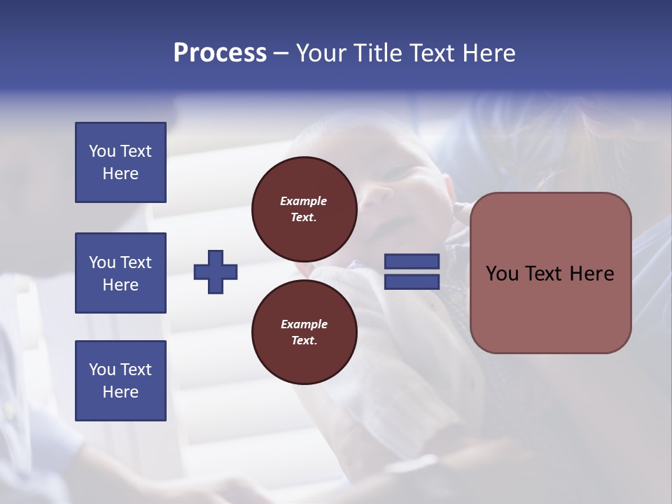 Well Being Blue Gym PowerPoint Template