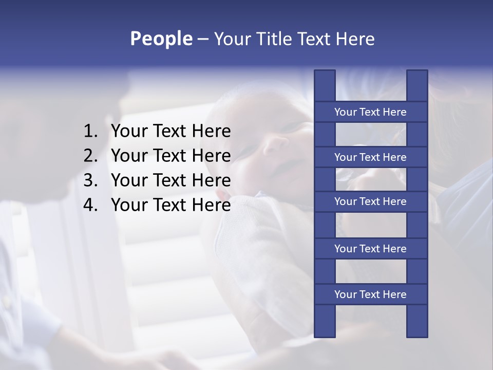 Well Being Blue Gym PowerPoint Template