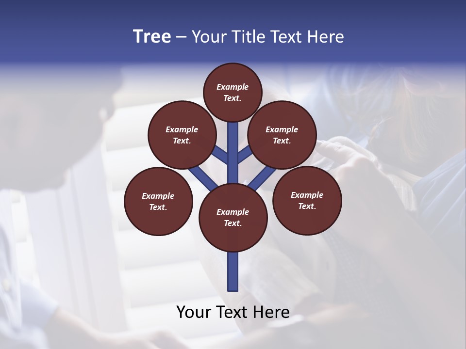 Well Being Blue Gym PowerPoint Template