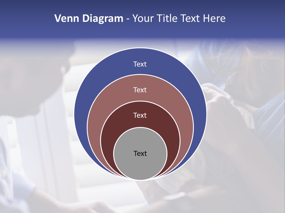 Well Being Blue Gym PowerPoint Template