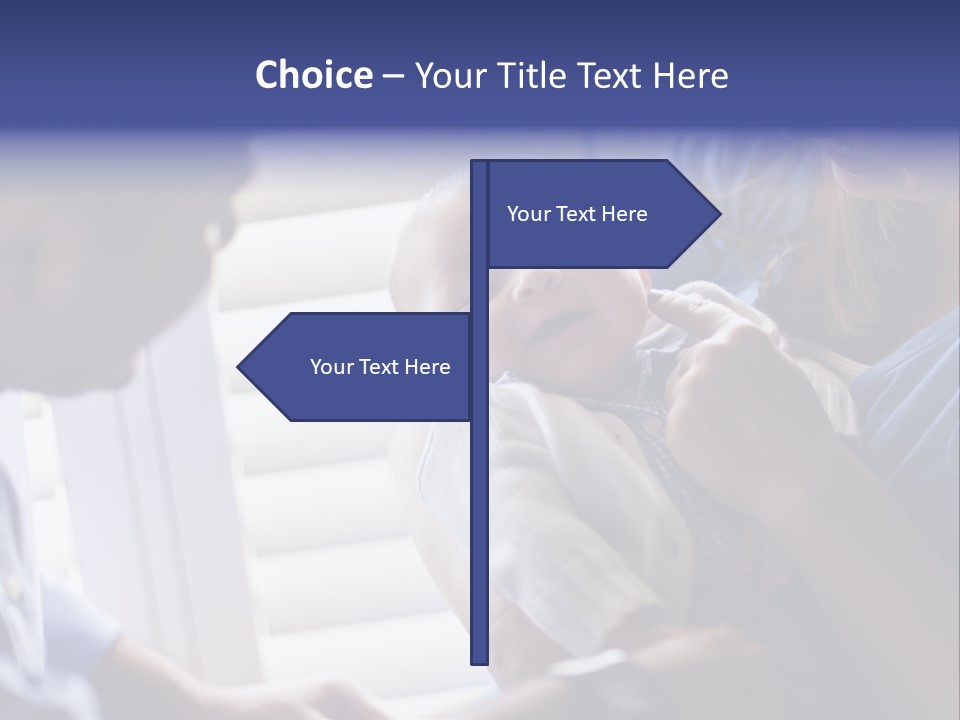 Well Being Blue Gym PowerPoint Template