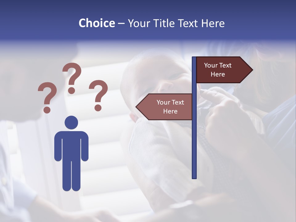 Well Being Blue Gym PowerPoint Template