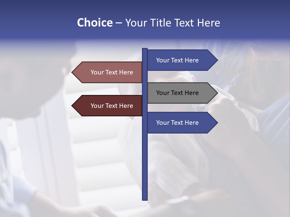 Well Being Blue Gym PowerPoint Template