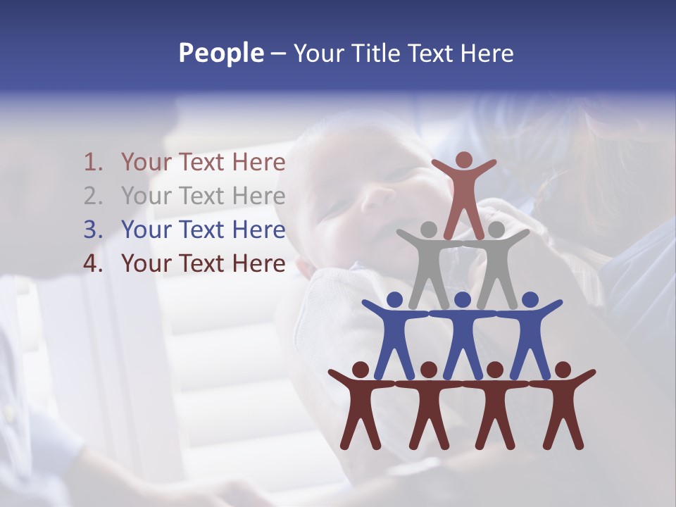 Well Being Blue Gym PowerPoint Template