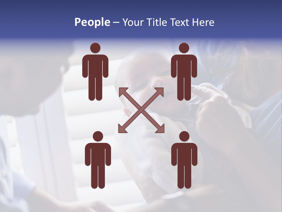 Well Being Blue Gym PowerPoint Template