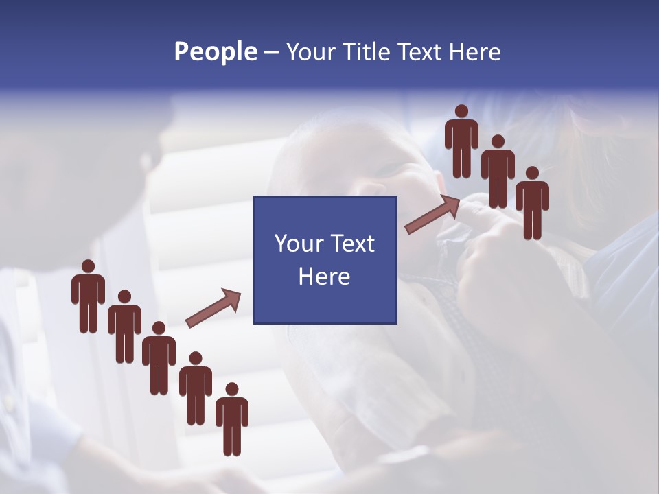 Well Being Blue Gym PowerPoint Template