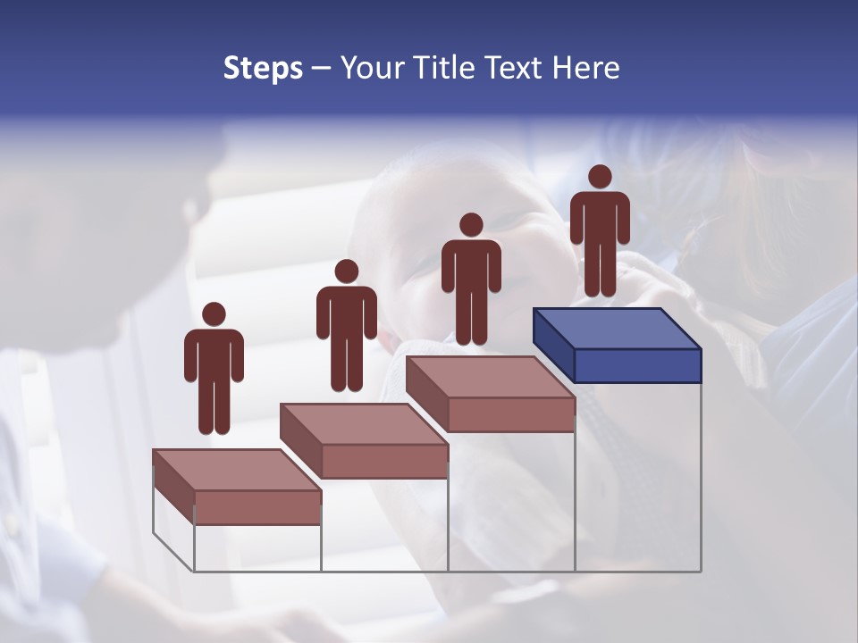 Well Being Blue Gym PowerPoint Template