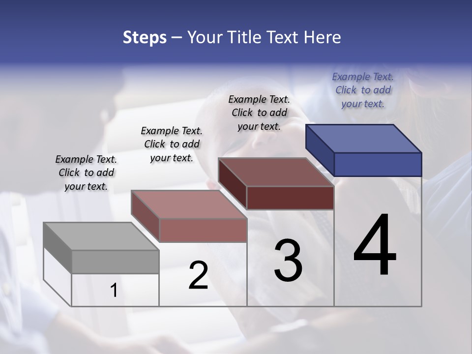 Well Being Blue Gym PowerPoint Template