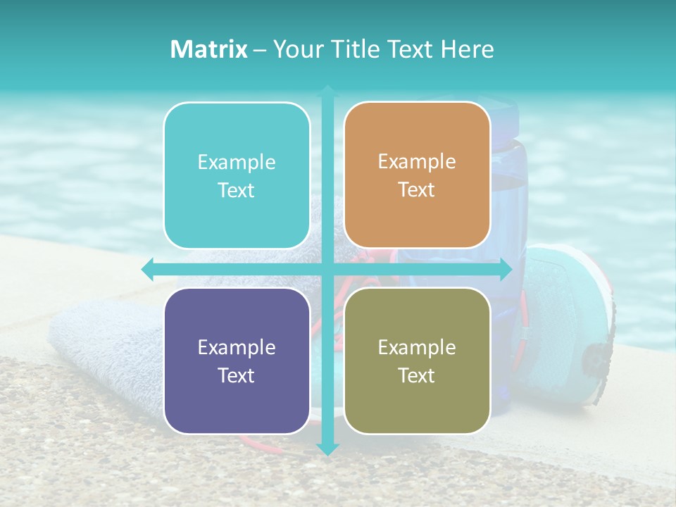 Well Being Blue Gym PowerPoint Template