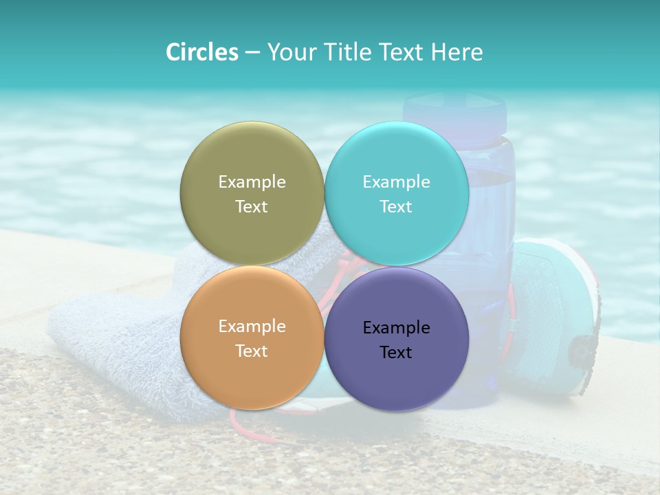 Well Being Blue Gym PowerPoint Template