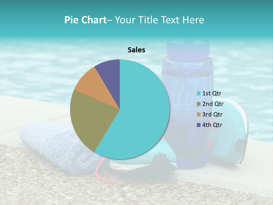 Well Being Blue Gym PowerPoint Template