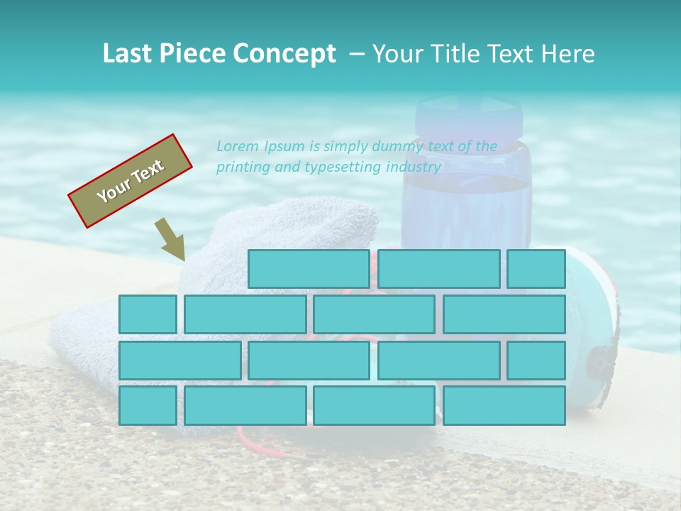 Well Being Blue Gym PowerPoint Template