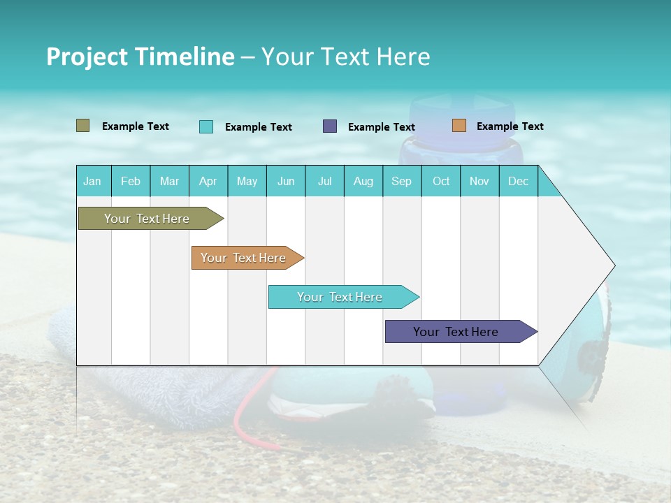 Well Being Blue Gym PowerPoint Template
