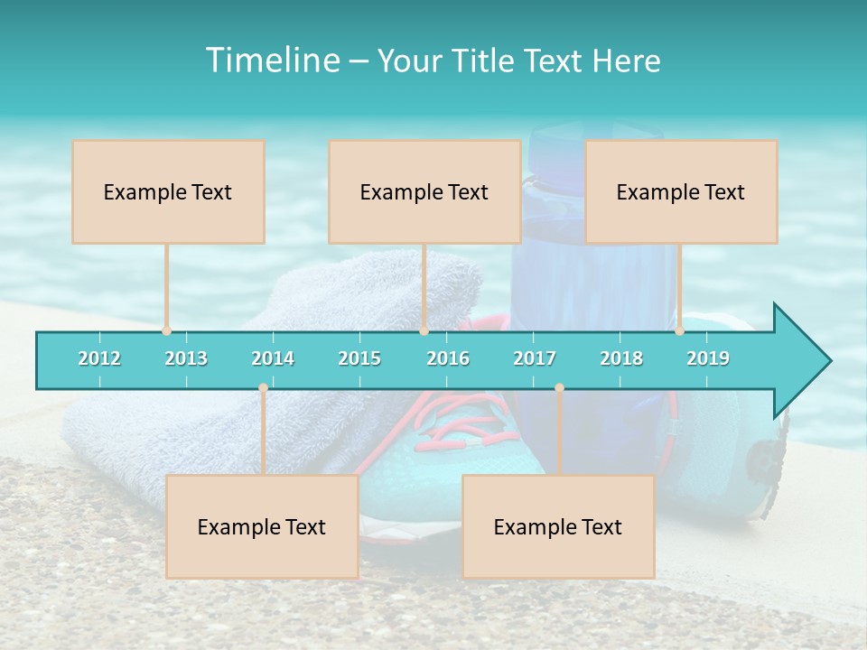 Well Being Blue Gym PowerPoint Template