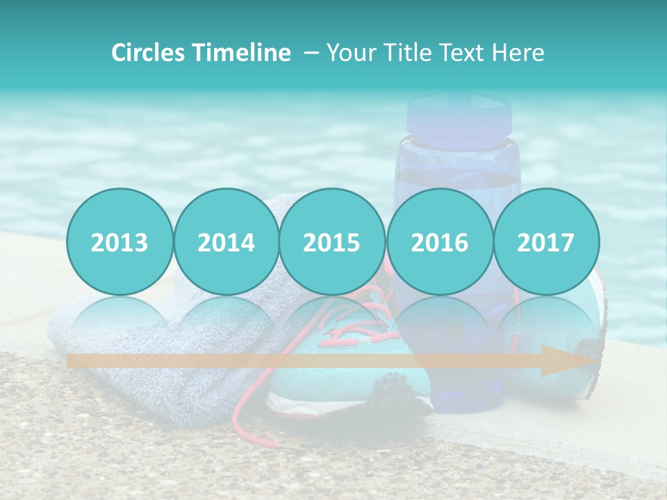 Well Being Blue Gym PowerPoint Template