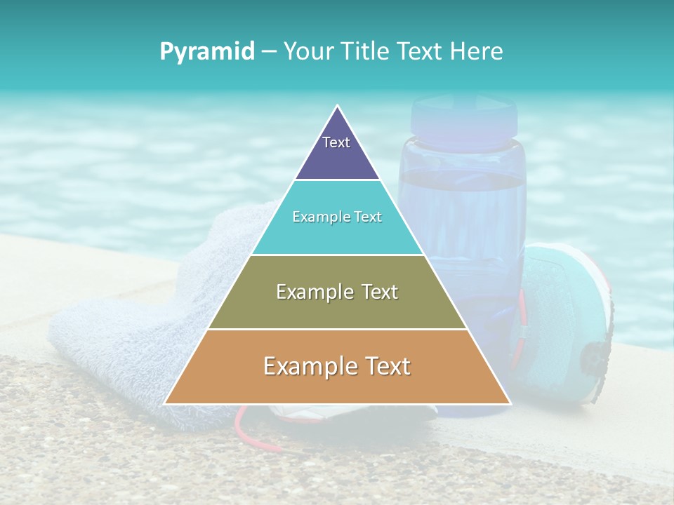 Well Being Blue Gym PowerPoint Template