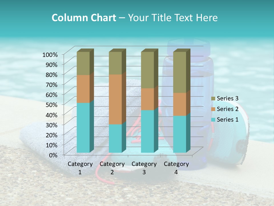 Well Being Blue Gym PowerPoint Template