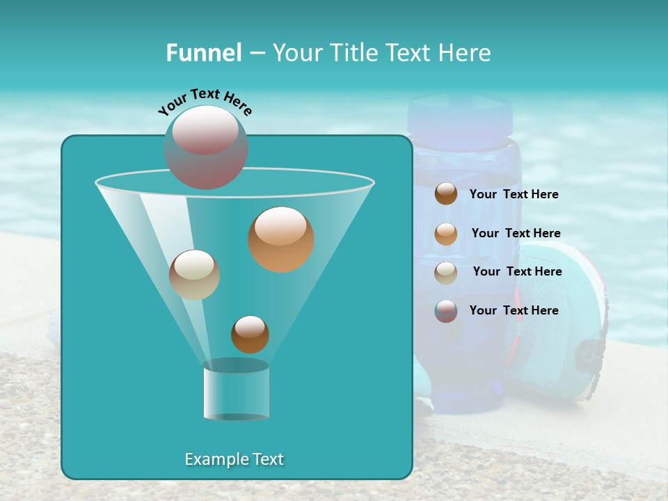 Well Being Blue Gym PowerPoint Template