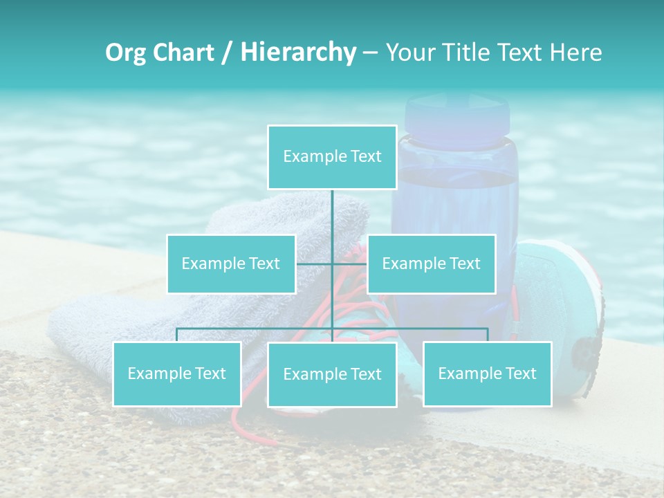 Well Being Blue Gym PowerPoint Template