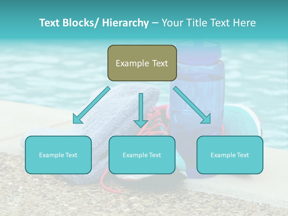 Well Being Blue Gym PowerPoint Template