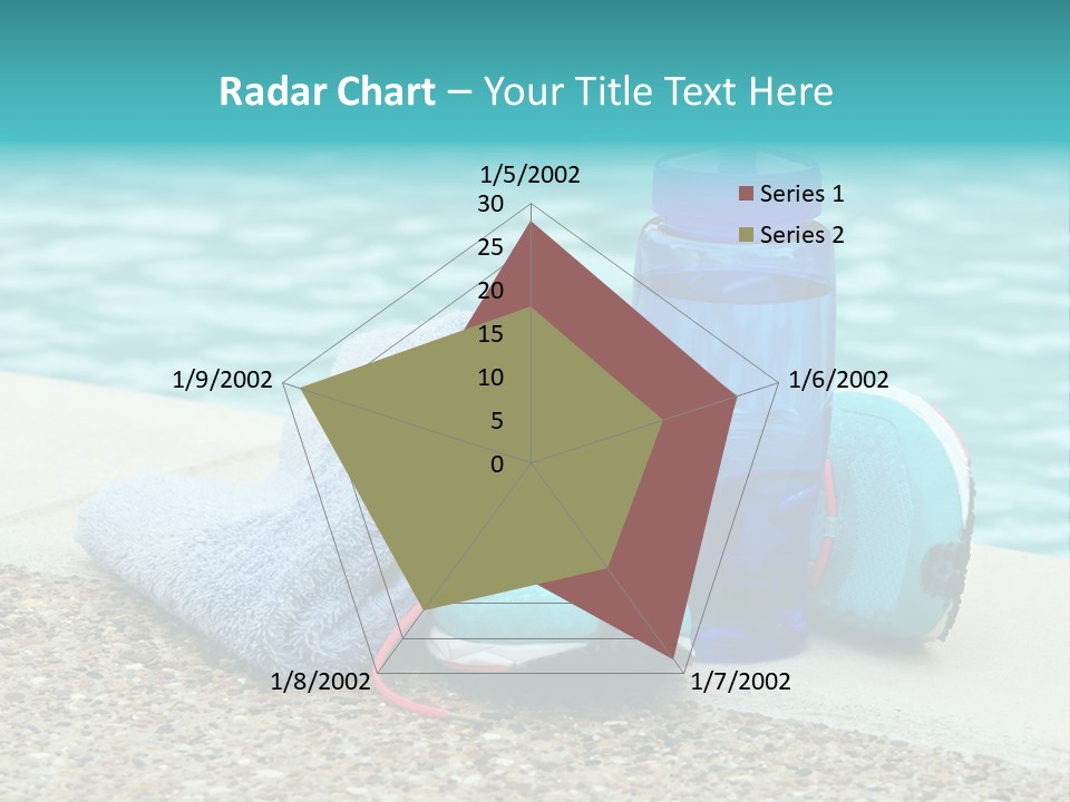 Well Being Blue Gym PowerPoint Template