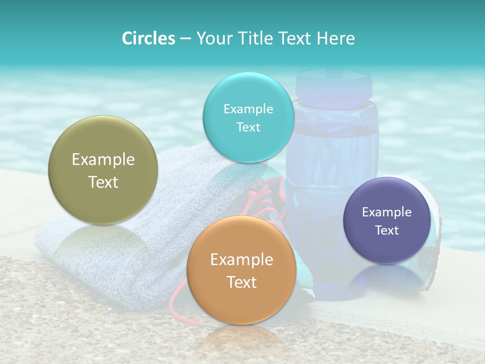 Well Being Blue Gym PowerPoint Template