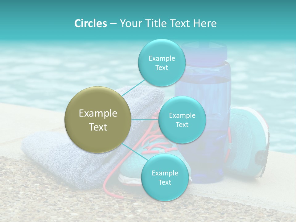 Well Being Blue Gym PowerPoint Template