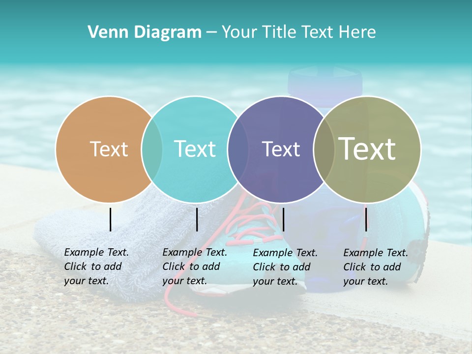 Well Being Blue Gym PowerPoint Template