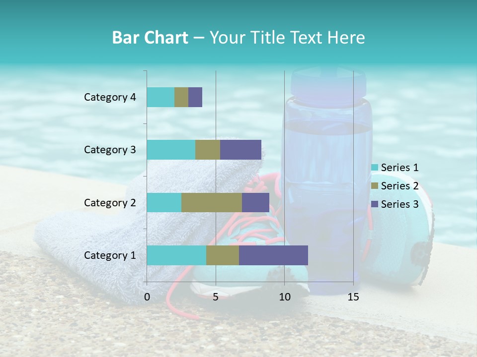 Well Being Blue Gym PowerPoint Template