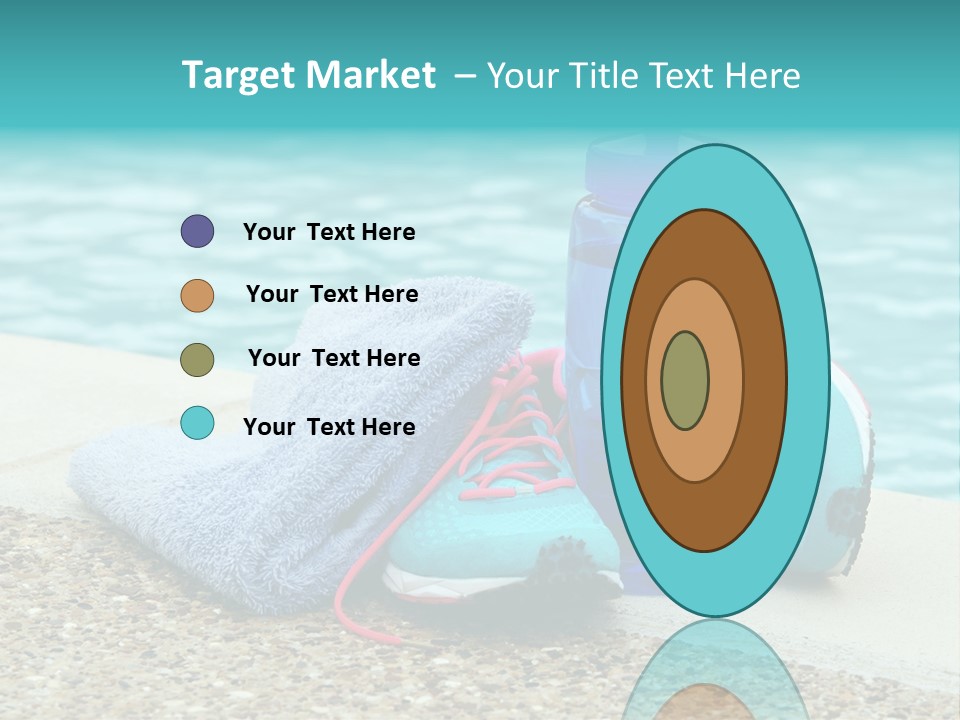 Well Being Blue Gym PowerPoint Template