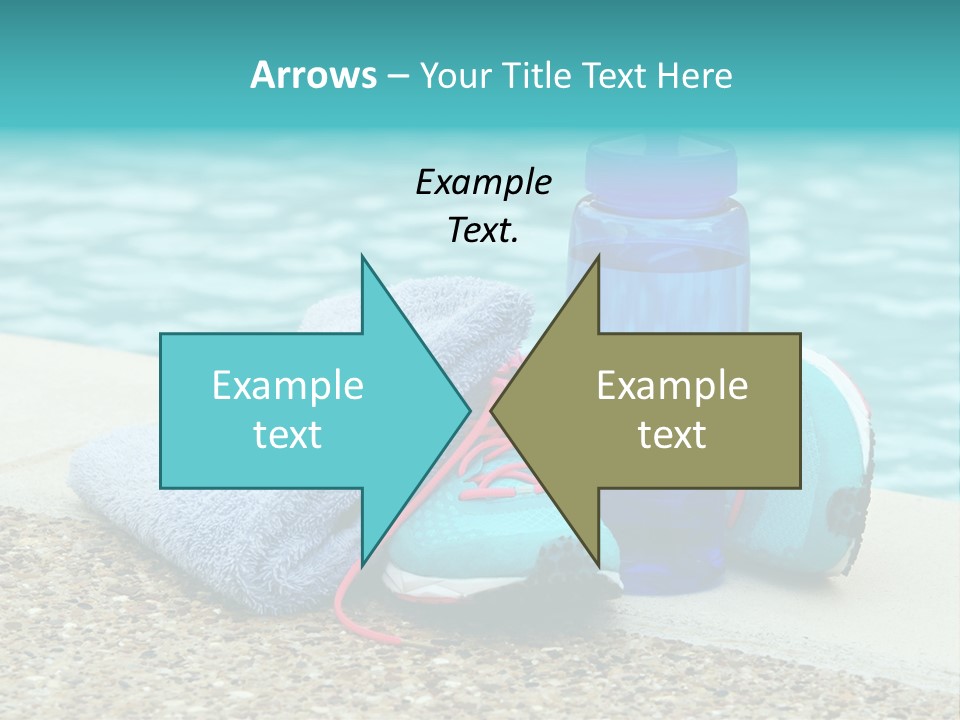 Well Being Blue Gym PowerPoint Template