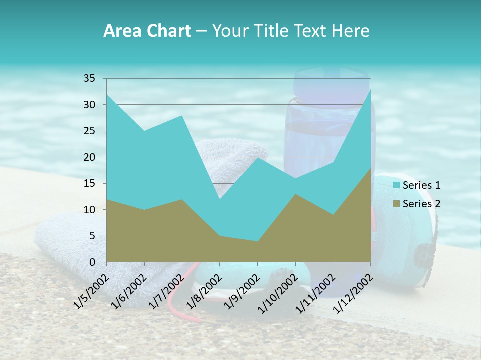 Well Being Blue Gym PowerPoint Template