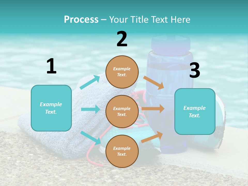 Well Being Blue Gym PowerPoint Template