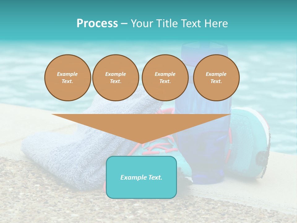 Well Being Blue Gym PowerPoint Template