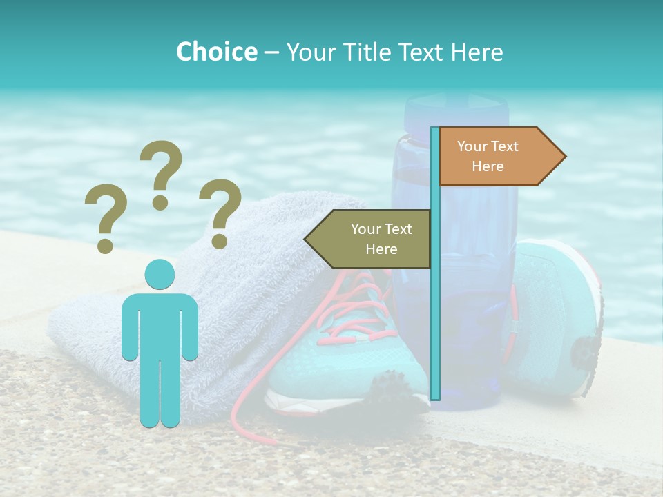 Well Being Blue Gym PowerPoint Template