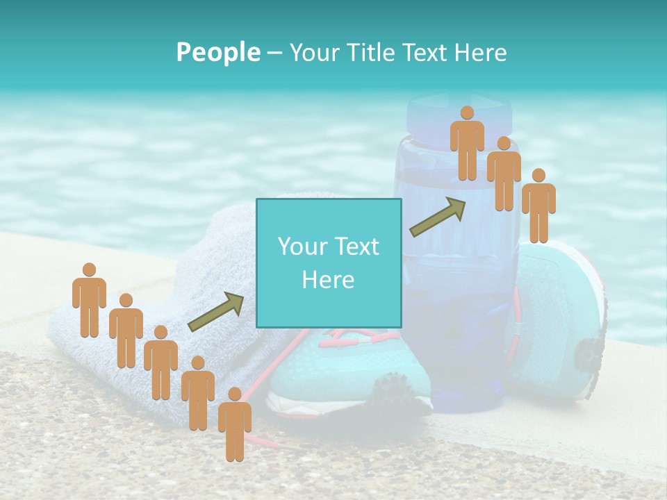 Well Being Blue Gym PowerPoint Template