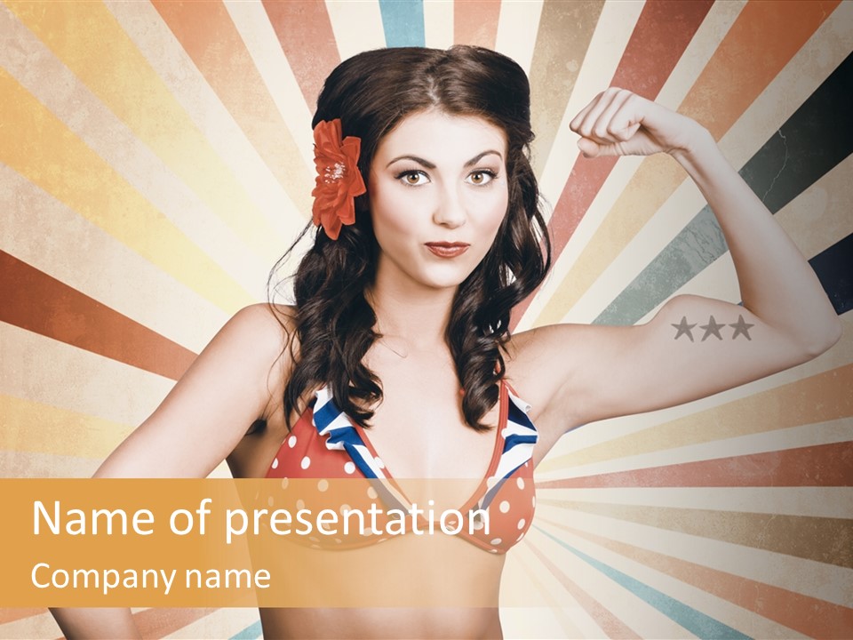 Liberation Muscle American PowerPoint Template