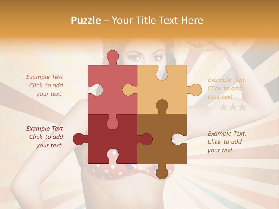 Liberation Muscle American PowerPoint Template