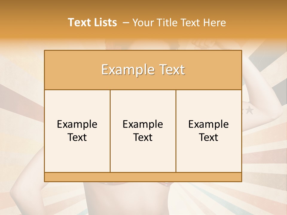 Liberation Muscle American PowerPoint Template