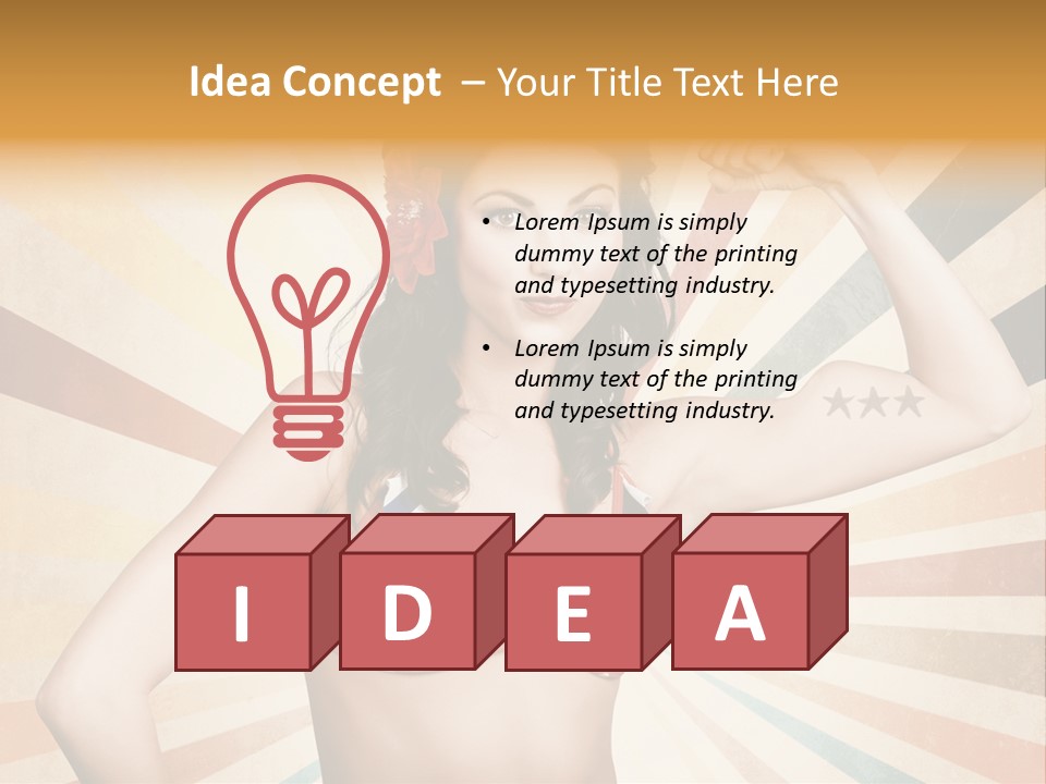 Liberation Muscle American PowerPoint Template